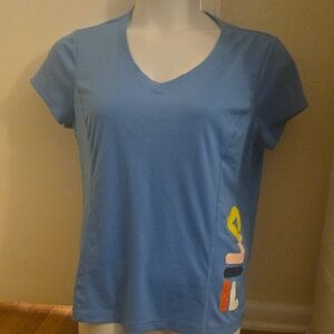 Fila Fitted Blue Short Sleeve Tee